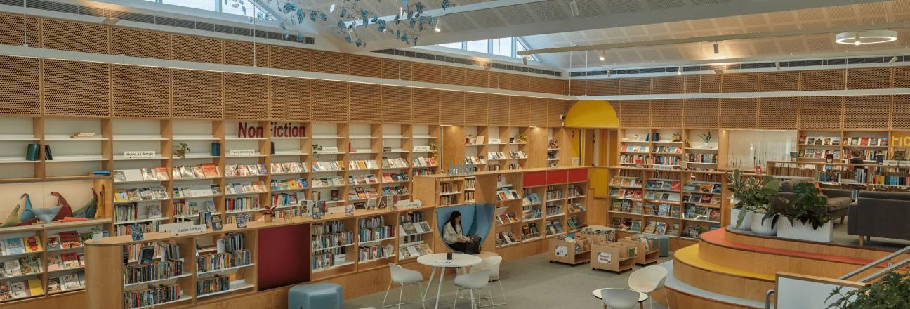 Interior of Windale library