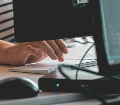 person using a computer